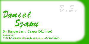 daniel szapu business card